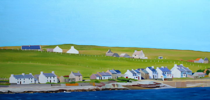 Painting titled "Across to Inishbofi…" by Emma Cownie, Original Artwork, Oil