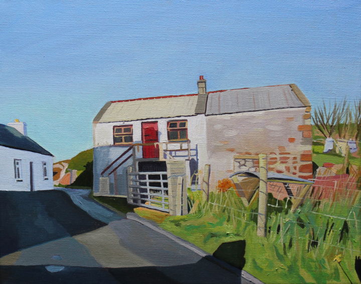 Painting titled "The Through Road, I…" by Emma Cownie, Original Artwork, Oil
