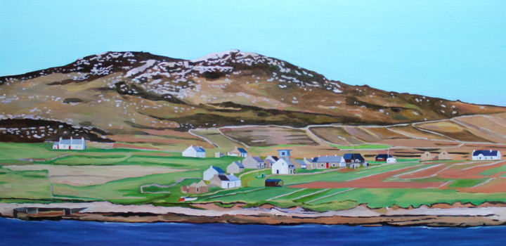 Painting titled "Owey in Late Spring…" by Emma Cownie, Original Artwork, Oil