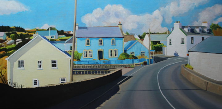 Painting titled "Driving Through Kin…" by Emma Cownie, Original Artwork, Oil