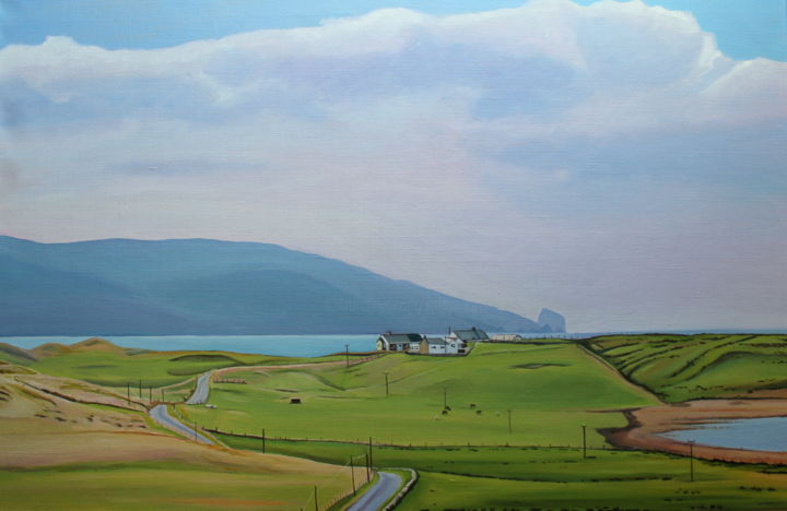 Painting titled "Tormore from Rosbeg…" by Emma Cownie, Original Artwork, Oil