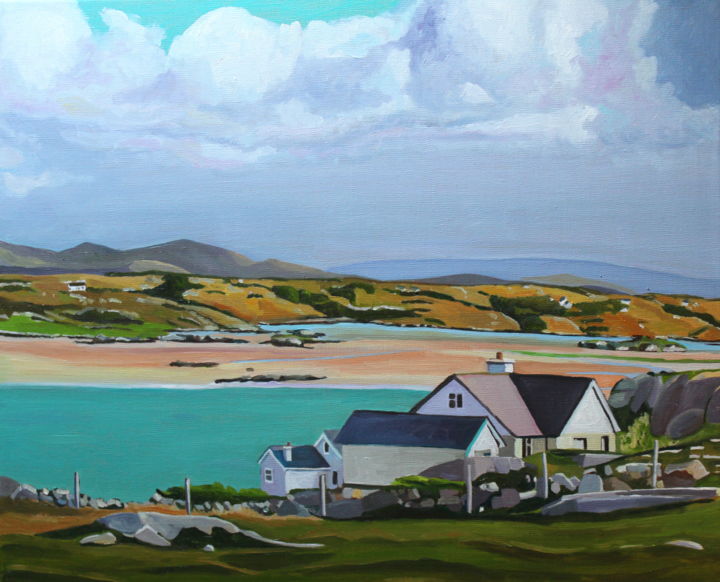 Pintura titulada "From Cruit Island,…" por Emma Cownie, Obra de arte original, Oleo