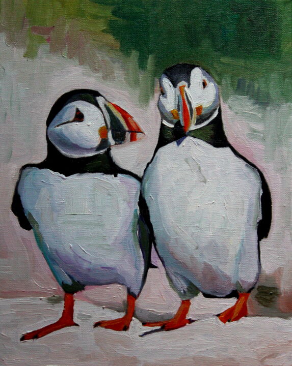 Painting titled "So What do you Reck…" by Emma Cownie, Original Artwork, Oil