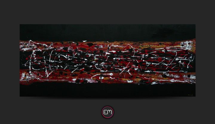 Malerei mit dem Titel "Toile acrylique 120…" von Emma M., Original-Kunstwerk, Acryl