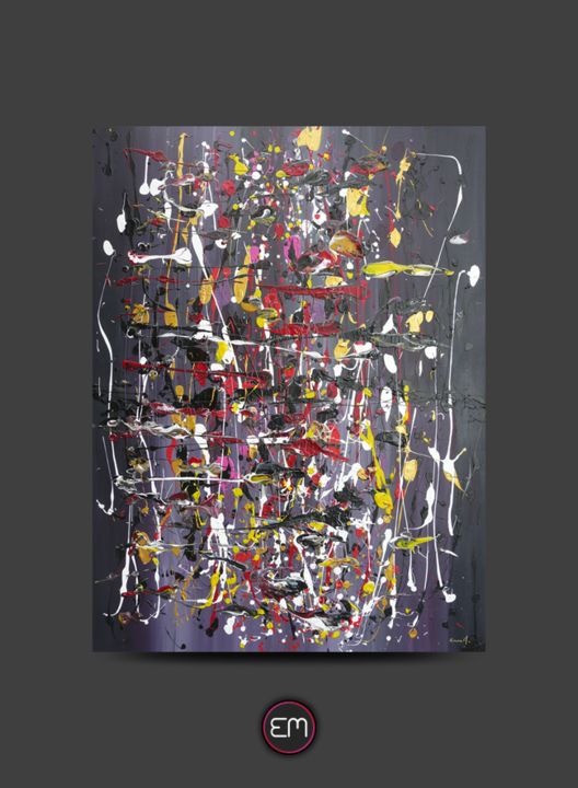 Pittura intitolato "Toile acrylique 80x…" da Emma M., Opera d'arte originale, Acrilico