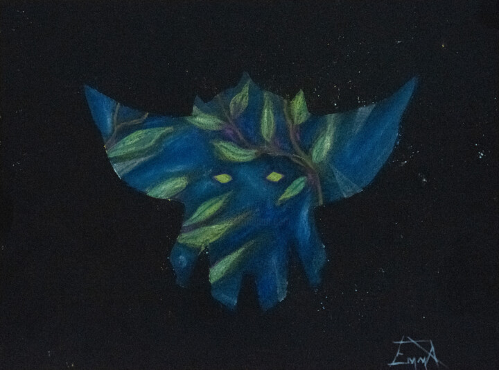 Drawing titled "GOLDORAK #10" by Emma Plesse, Original Artwork, Pastel