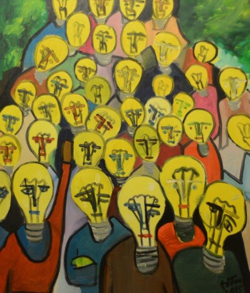 Light Chaos Painting By Emma Tumanyan Artmajeur