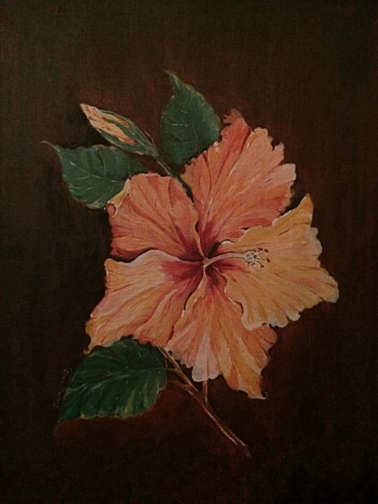 绘画 标题为“Flower” 由Emma Kelly, 原创艺术品, 丙烯