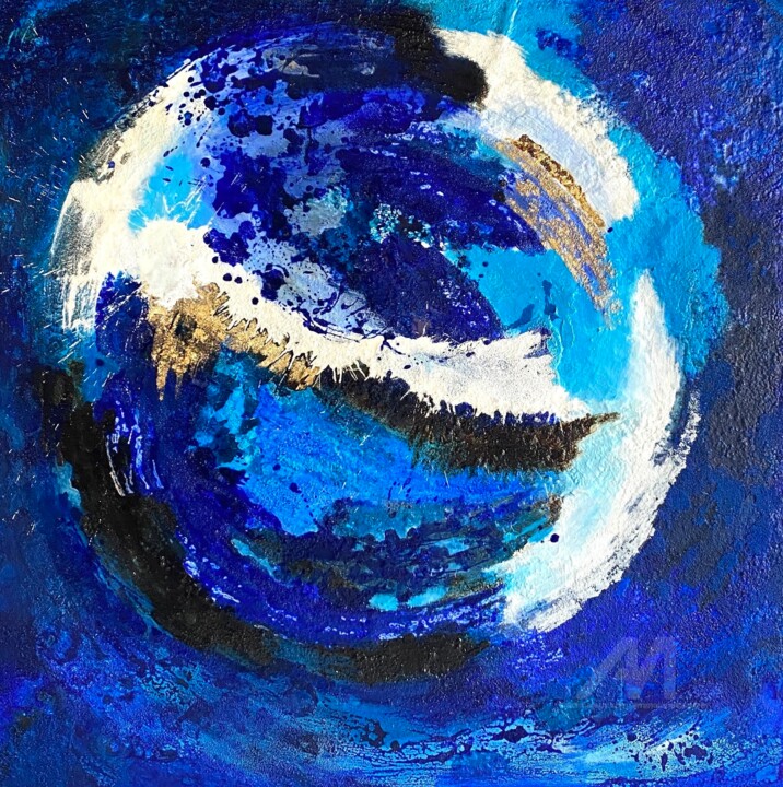 Painting titled "Effervescence plané…" by Emma Lapassouze, Original Artwork, Acrylic