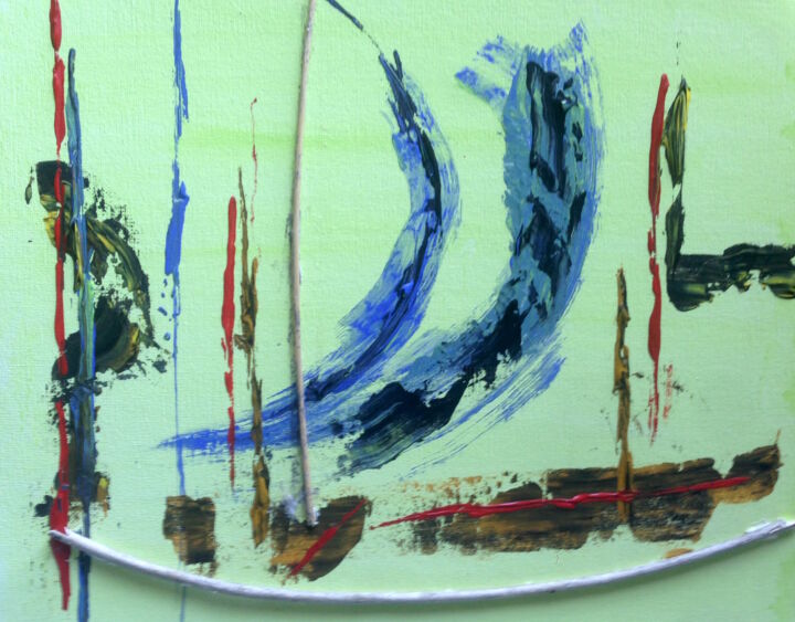 Pittura intitolato "Maritime" da Emma Laroche, Opera d'arte originale, Acrilico