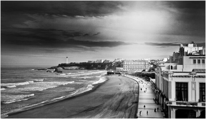 Photographie intitulée "Biarritz-Vue grande…" par Emma Laroche, Œuvre d'art originale, Photographie non manipulée