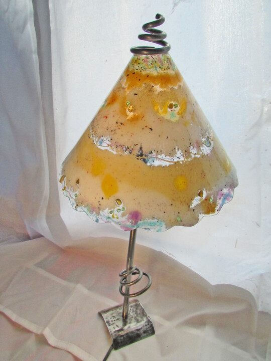 Design intitulée "Lampe AZUR" par Emmanuel Bouchet, Œuvre d'art originale
