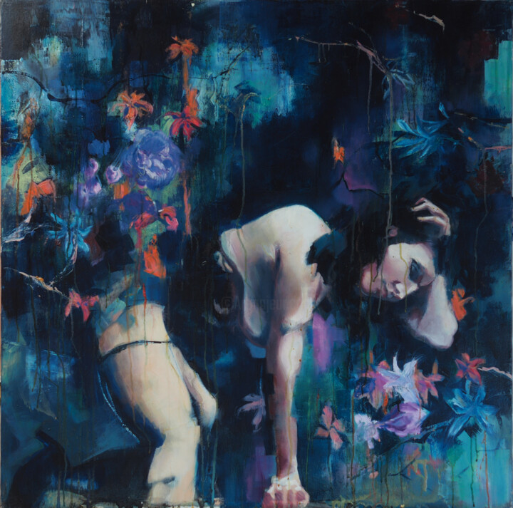 Pittura intitolato "Eden" da Emmanuel Jarre, Opera d'arte originale, Olio