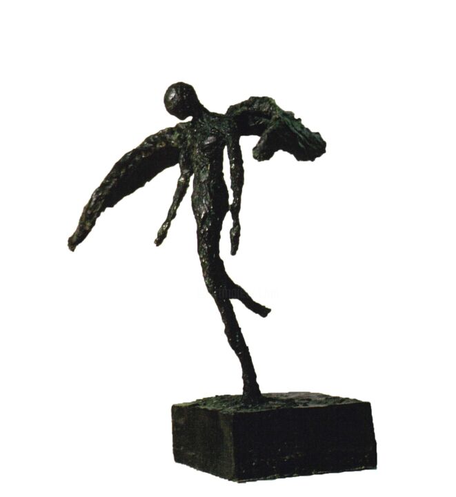 Sculpture titled "Flight of Fancy" by Emmanuel Okoro, Original Artwork, Bronze