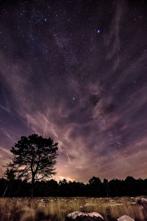 Fotografía titulada "Milky way in Fontai…" por Emmanuel Raussin, Obra de arte original, Fotografía digital