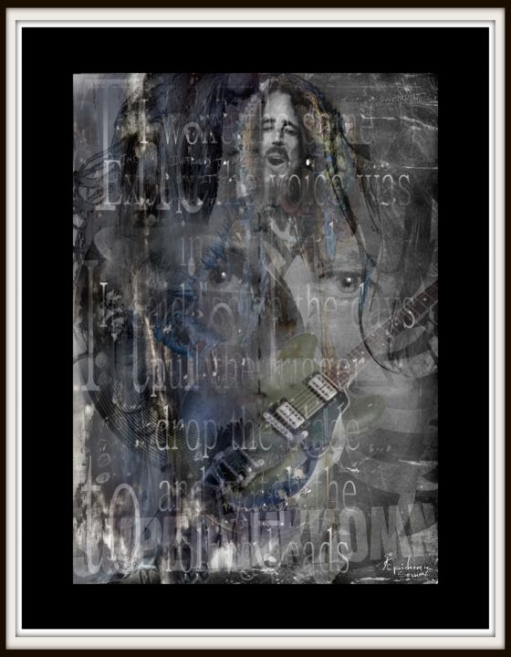 Digital Arts titled "Chris Cornell" by Epidermic Session, Original Artwork, Digital Painting