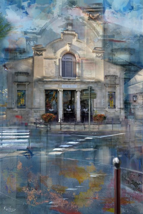 Digital Arts titled "Théâtre Marseillan…" by Epidermic Session, Original Artwork, Digital Painting