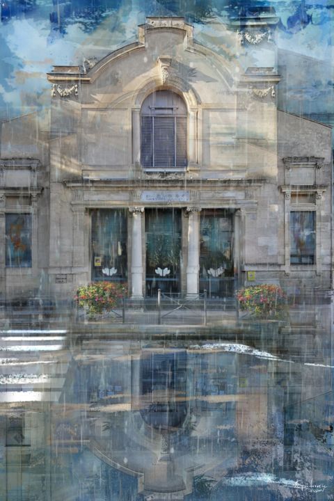 Digital Arts titled "Théâtre Marseillan…" by Epidermic Session, Original Art, Digital Painting