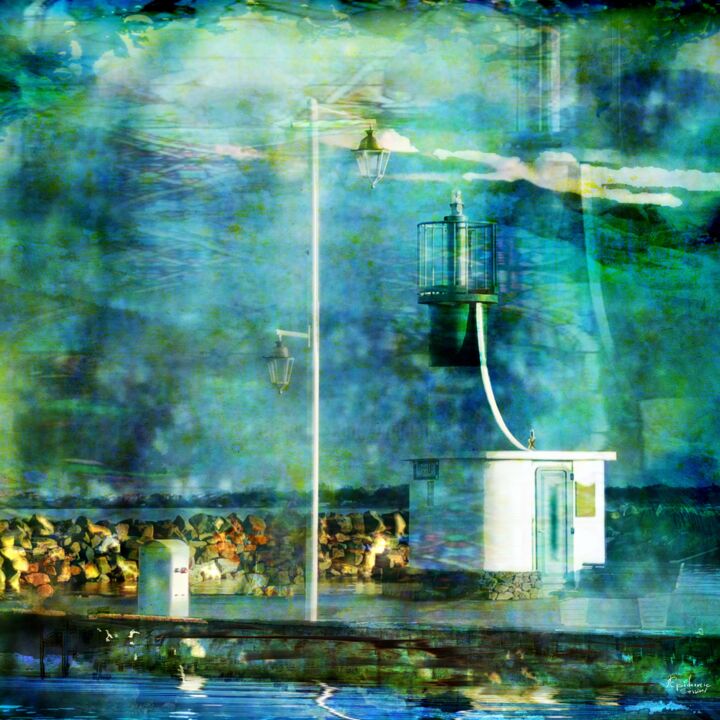 Digital Arts titled "Marseillan carré 18" by Epidermic Session, Original Artwork, Digital Painting