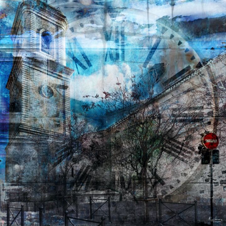 Digital Arts titled "Marseillan carré 20" by Epidermic Session, Original Artwork, Digital Painting