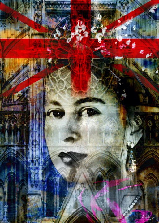 Digital Arts titled "The Queen" by Epidermic Session, Original Artwork, Digital Painting