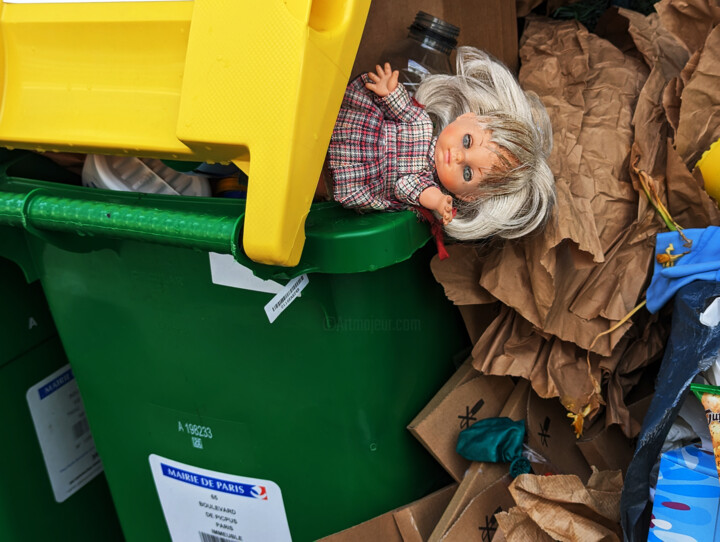 Fotografie getiteld "Trash and art in Pa…" door Emmanuel Jahan, Origineel Kunstwerk, Digitale fotografie