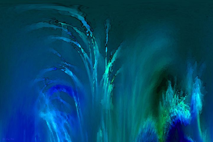 Digital Arts titled "Âme de Mer - Sea So…" by Em'Art, Original Artwork, Digital Painting