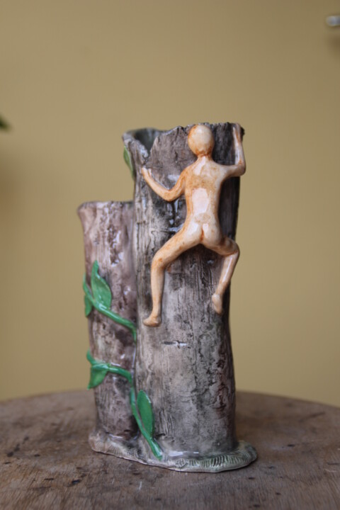 Sculpture titled "vase double elfe de…" by Emmanuelle Bernard, Original Artwork