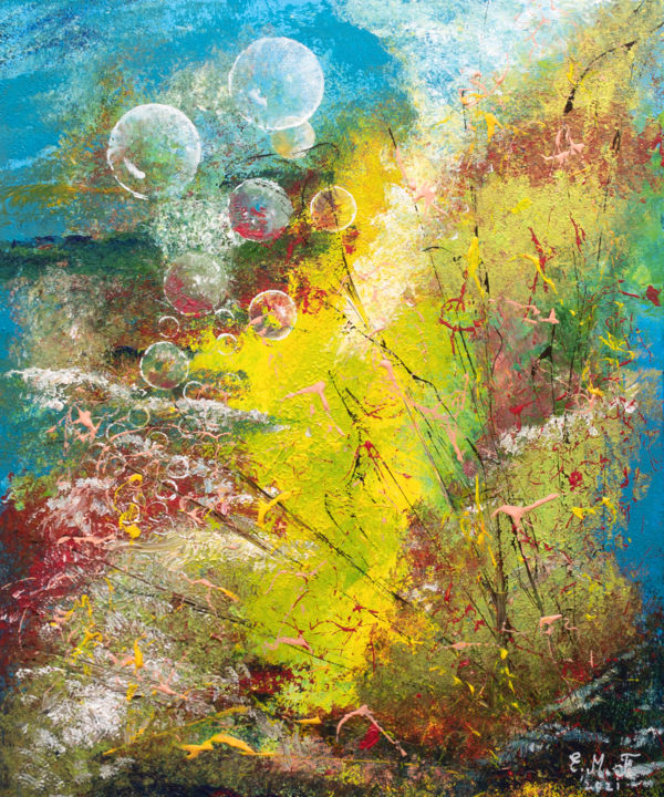 Peinture intitulée "Ma liberté" par Emmanuelle Menny Fleuridas, Œuvre d'art originale, Acrylique Monté sur Châssis