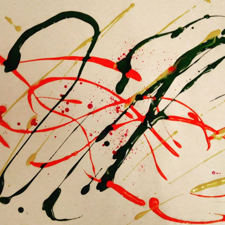 Pintura titulada "Sans titre" por Emmanuelle Noizet, Obra de arte original, Tinta