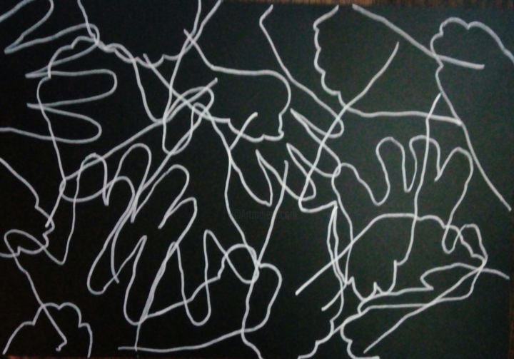 「Hands」というタイトルの描画 Emmanuelle Noizetによって, オリジナルのアートワーク, その他