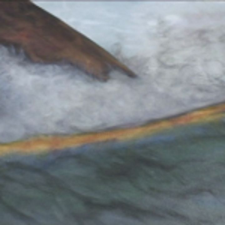 Картина под названием "sans-titre-huile-et…" - Emmanuelle Noizet, Подлинное произведение искусства, Масло