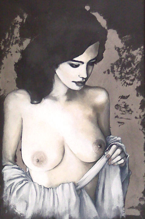 Painting titled "lidia" by Emmanuel Roussel, Original Artwork