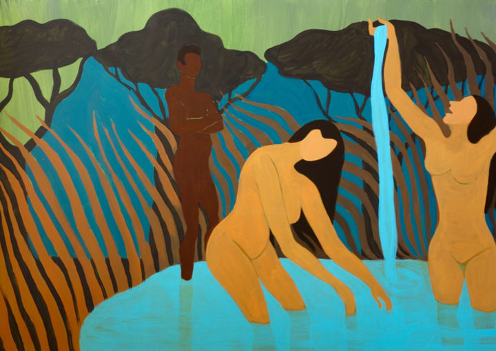 Peinture intitulée "la-source.jpg" par Emy Walcker, Œuvre d'art originale, Acrylique
