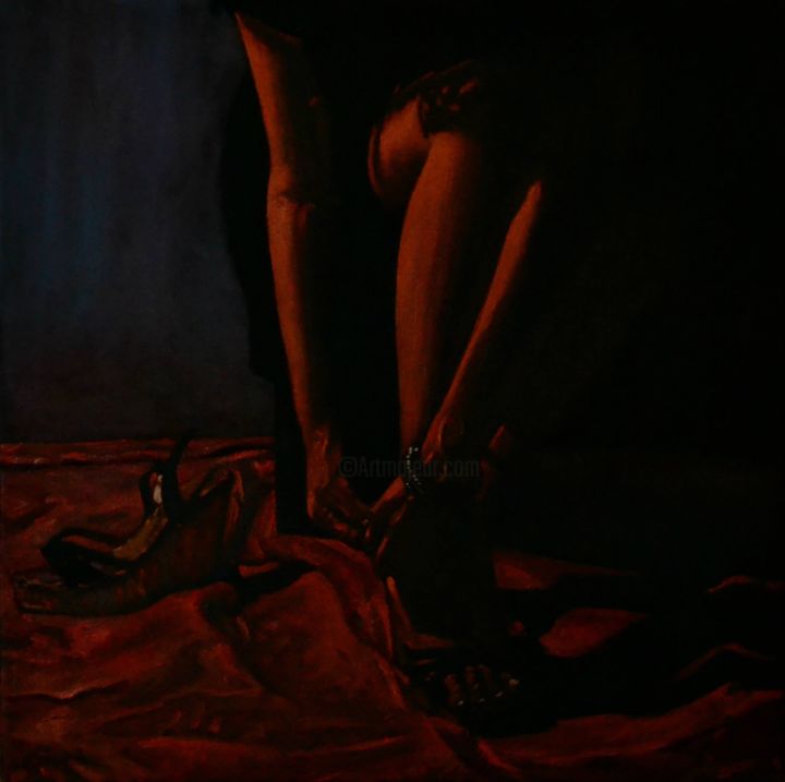 Pintura intitulada "„Salome before the…" por Emzar Bazerashvili, Obras de arte originais, Óleo