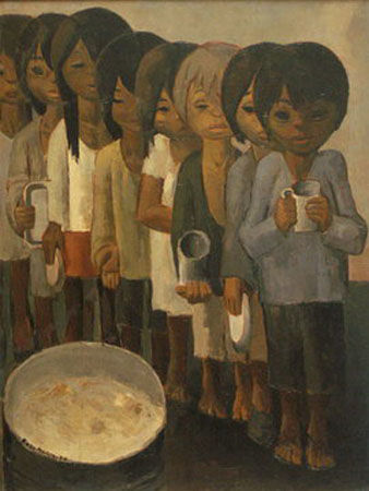 Painting titled "La Olla" by Enzo Nardi, Original Artwork