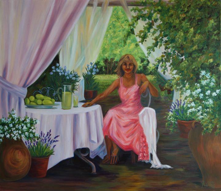 Painting titled "The Freshness of th…" by Larissa Lukaneva, Original Artwork, Oil