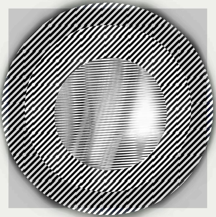 Digitale Kunst getiteld "eye terror ball" door Polaroyd, Origineel Kunstwerk, Digitaal Schilderwerk