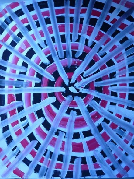 Peinture intitulée "la fusée en spirale" par Turpin Jerome, Œuvre d'art originale
