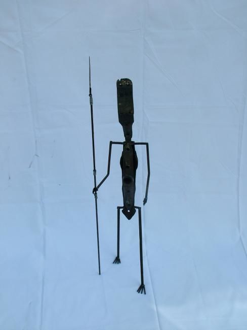 Sculpture titled "guerrier d'afrique…" by Dominique Dumont, Original Artwork