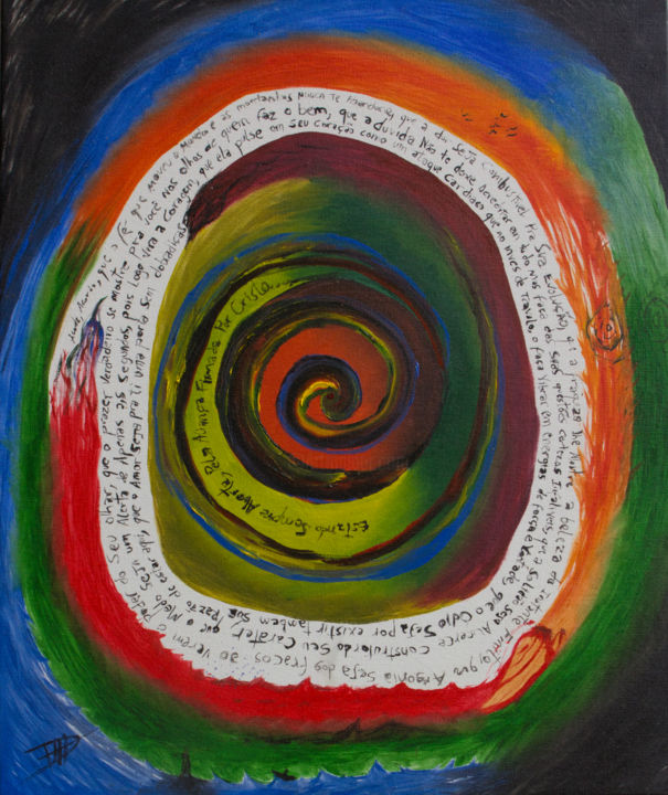 Pintura intitulada "A Hipnose reversa d…" por Diego José Lopes, Obras de arte originais, Óleo