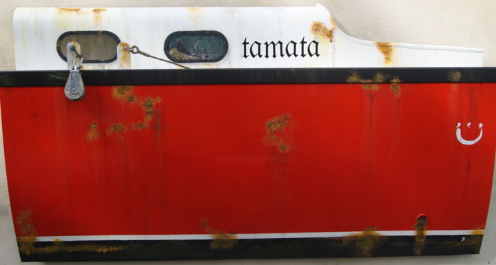 Pintura intitulada ""TAMATA" voilier (B…" por Jacques Engleraud, Obras de arte originais
