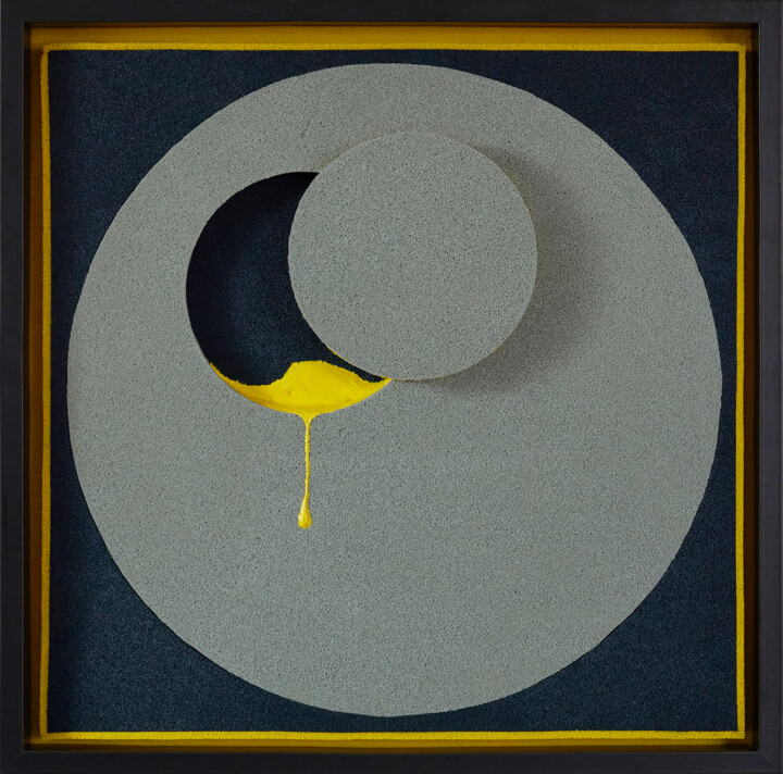 Rzeźba zatytułowany „I Shoot to the Moon” autorstwa Eni Pullumbi, Oryginalna praca, Akryl Zamontowany na Inny sztywny panel