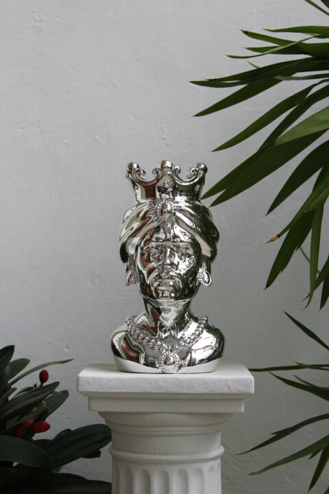 Sculpture titled "Lipari Uomo by ENIG…" by Enigma Atelier, Original Artwork, Stone