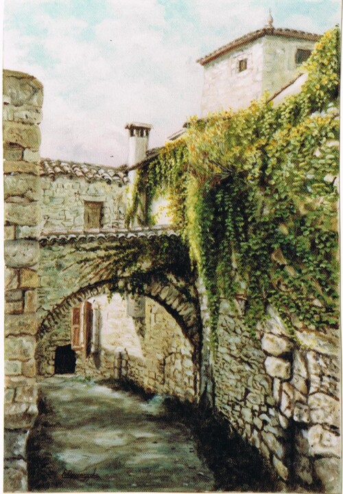 Peinture intitulée "073-rue-a-sauve-5p.…" par Enio Maccazzola, Œuvre d'art originale, Huile