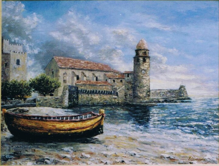 Peinture intitulée "117-collioure-10p.j…" par Enio Maccazzola, Œuvre d'art originale, Huile