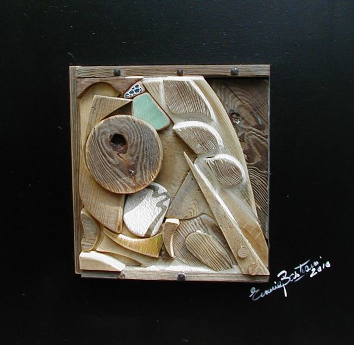 Skulptur mit dem Titel "sara.jpg" von Ennio Bastiani, Original-Kunstwerk, Holz
