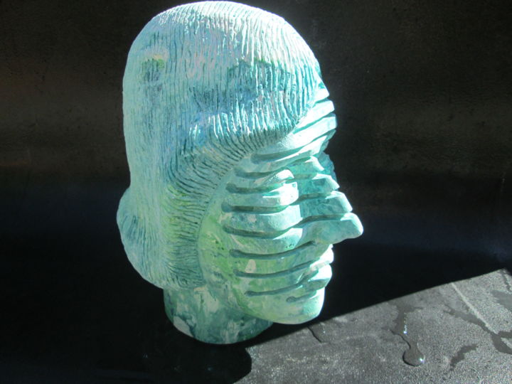 Skulptur mit dem Titel "Alberto Paccagnella…" von Ennio, Original-Kunstwerk, Gips