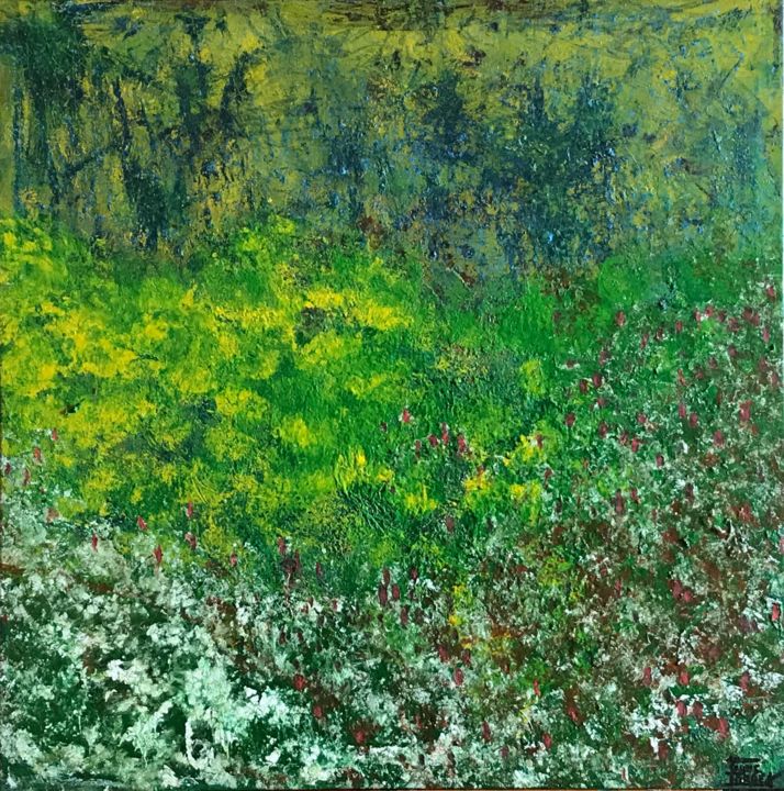 Painting titled "Spring time" by Enric Correa, Original Artwork, Acrylic