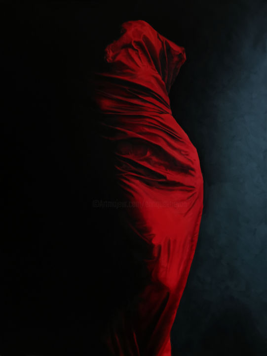 Картина под названием "Nakedness III" - Enrique Etievan, Подлинное произведение искусства, Масло